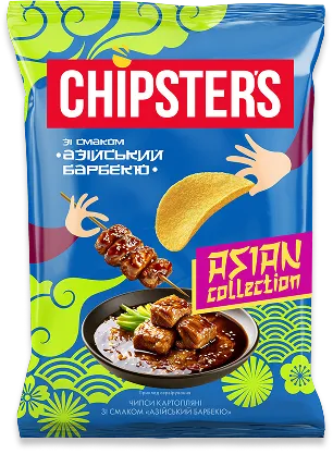 Пачка чипсів Chipsters Тайський соус