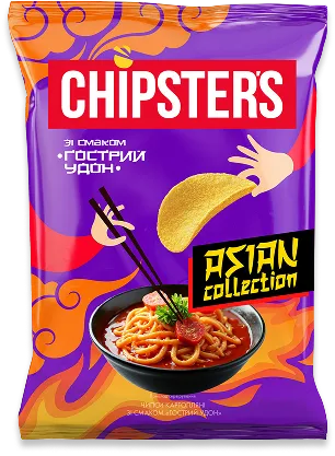 Пачка чипсів Chipsters Тайський соус